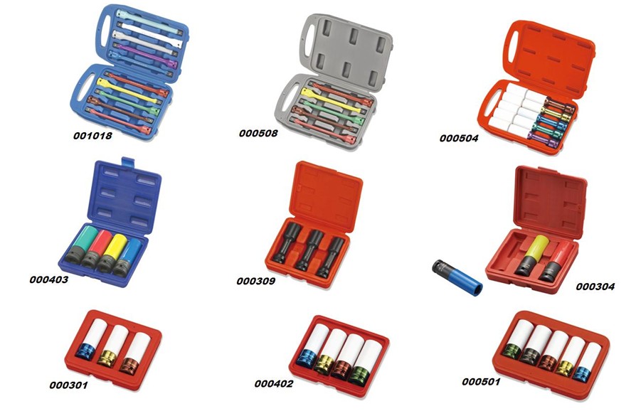 RIM WHEEL NUT THIN WALL IMPACT SOCKET SETS